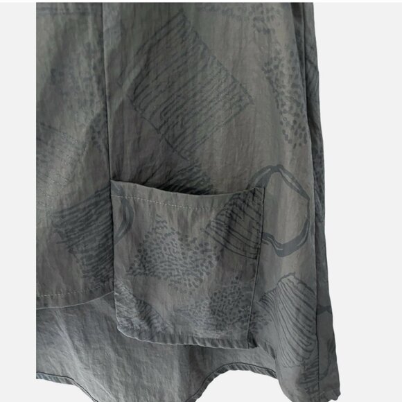 Beau Jours Leona Lagenlook Cowl Neck High Low Tunic Top with Pockets Women's M - Picture 6 of 11